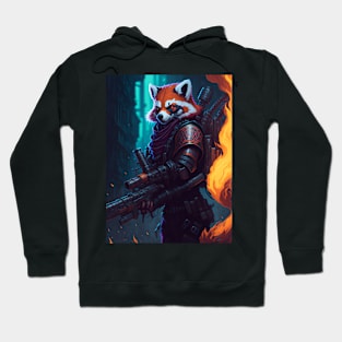 Flame-Forged Paws Hoodie